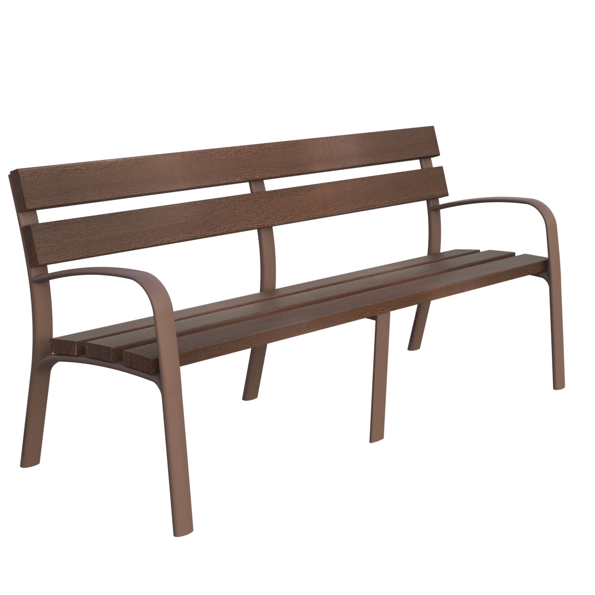 Recycled plastic bench 