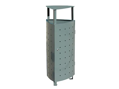 MP062 papelera para exterior triangular con sombrero manufacturas deportivas w0