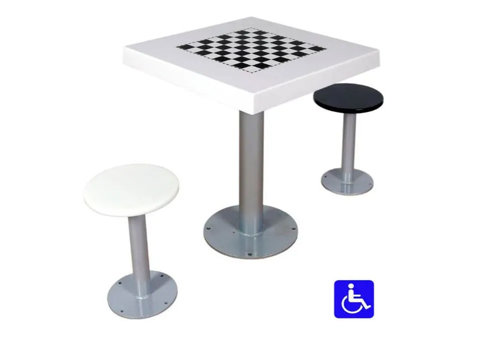 tablero ajedrez exterior 2 asientos adaptado MAVIA2