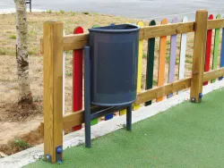 MP050 papelera adosada galvanizada w2