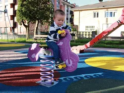 PF009 balancin muelle juegos infantiles para parques y jardines manufacturas deportivas w15