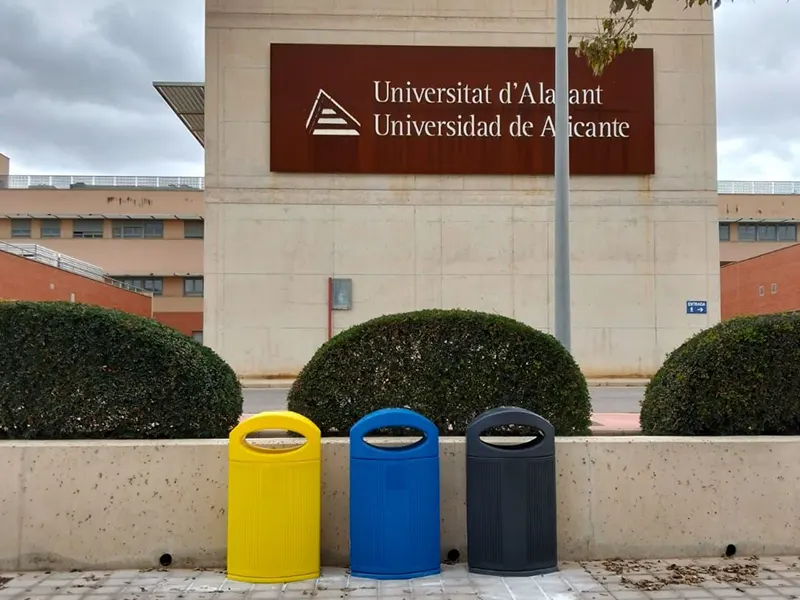 Papeleras Reciclaje Universidad Alicante